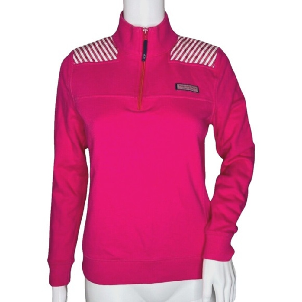 Vineyard Vines Vibrant Pink 1/4 Zip